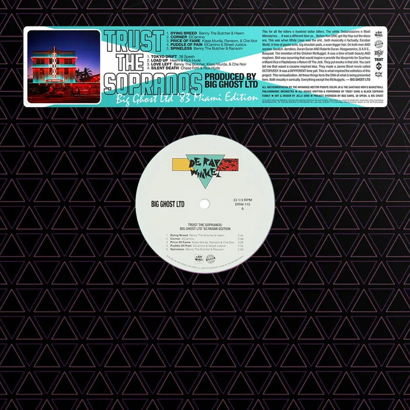 38 Spesh & Benny The Butcher  - Trust The Sopranos: Big Ghost Ltd '83 Miami Edition [Turquoise vinyl]