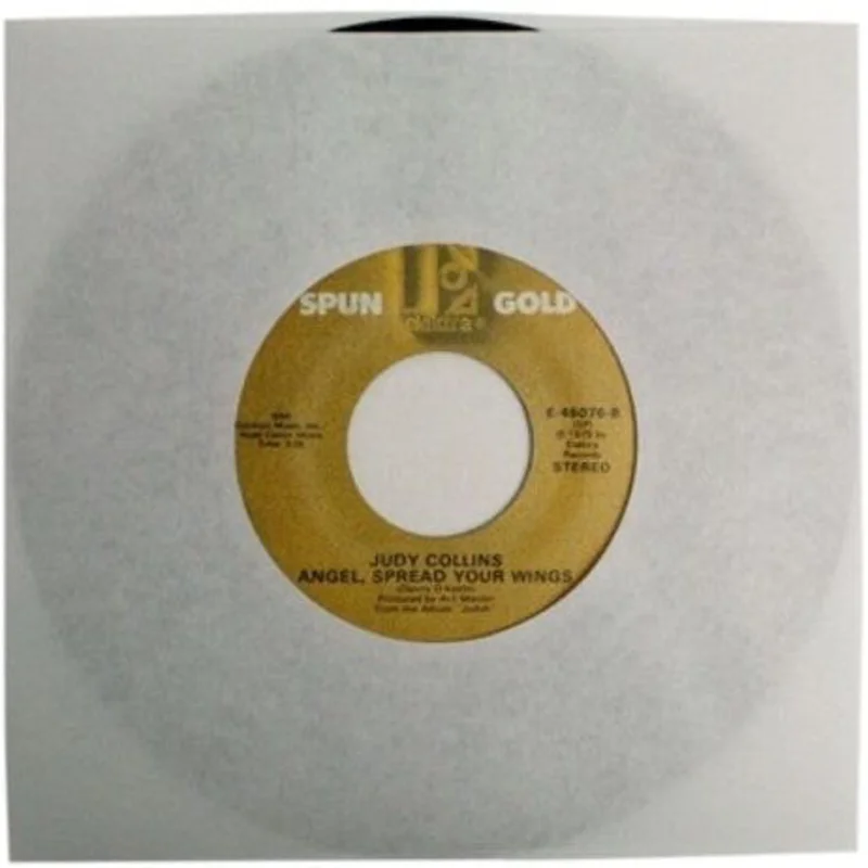 7 Inch 45 RPM Paper Record Sleeve 100 Count White