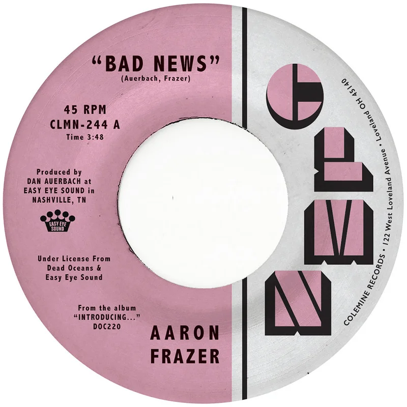 AARON FRAZER - Bad News / Done Lyin' - 7'' - Black Vinyl