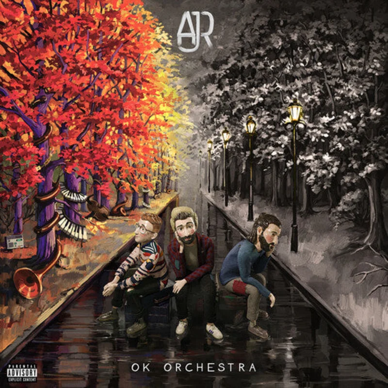 AJR - Ok Orchestra - Clear w/ Orange Splatter LP