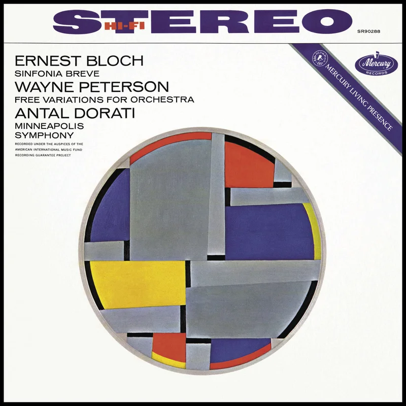 Antal Dorti - Bloch: Sinfonia Sacra; Peterson; Free Variations - Half-Speed Master LP