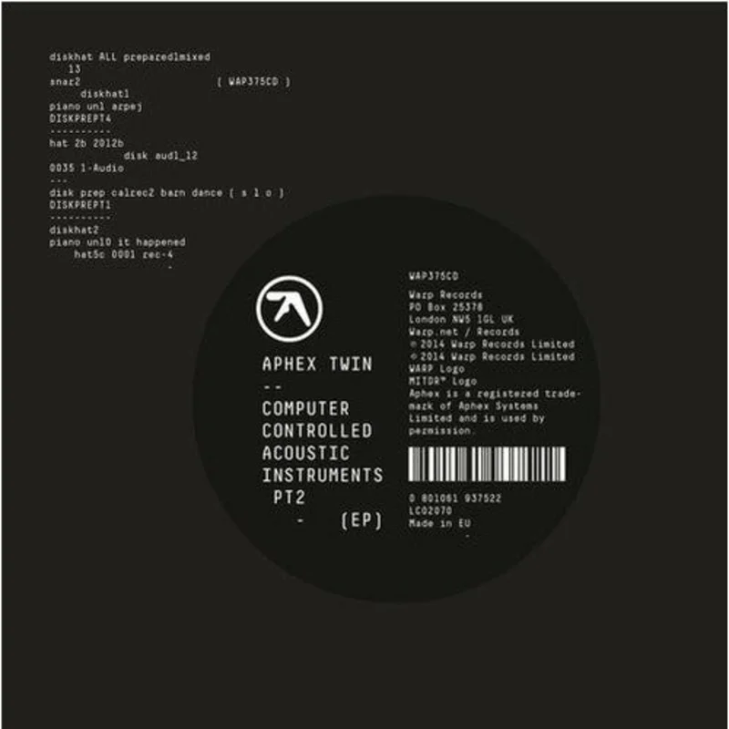 Aphex Twin - Computer Controlled Acoustic Instruments Pt2 - 12" EP