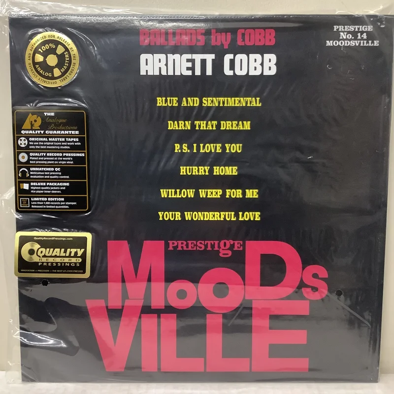 Arnett Cobb - Ballads By Cobb - Analogue Productions (2015) LP
