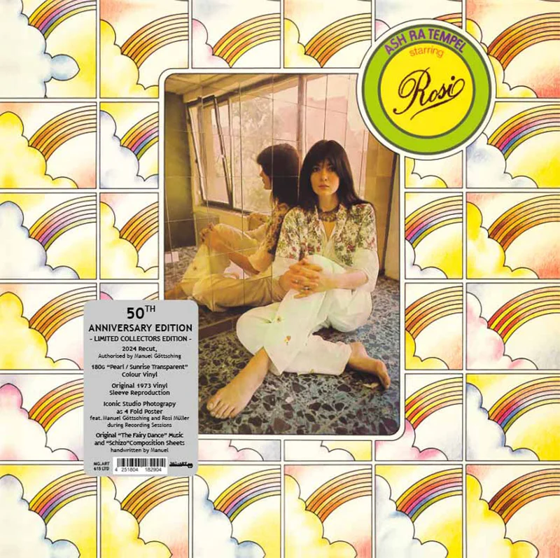 ASH RA TEMPEL - Starring Rosi (50th Anniversary Edition with Poster) - LP - 180g Pearl Sunrise Transparent Vinyl