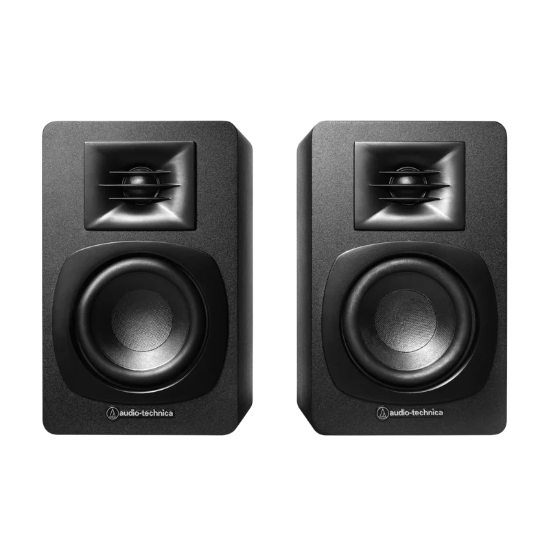 Audio-Technica - Powered Bookshelf Speakers - AT-SP3X Black