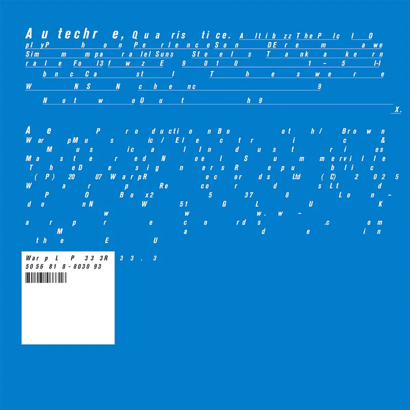 AUTECHRE - Quaristice (Reissue) - 2LP - Vinyl