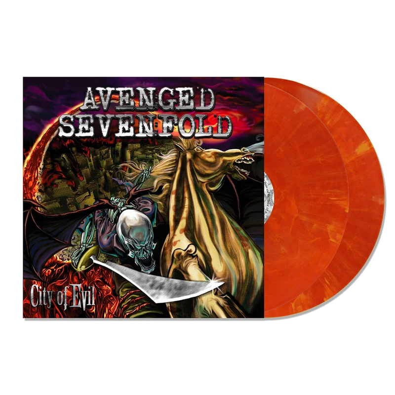 AVENGED SEVENFOLD - City Of Evil (Reissue) - 2LP - 'Eruption Blend' Coloured Vinyl [FEB 27]
