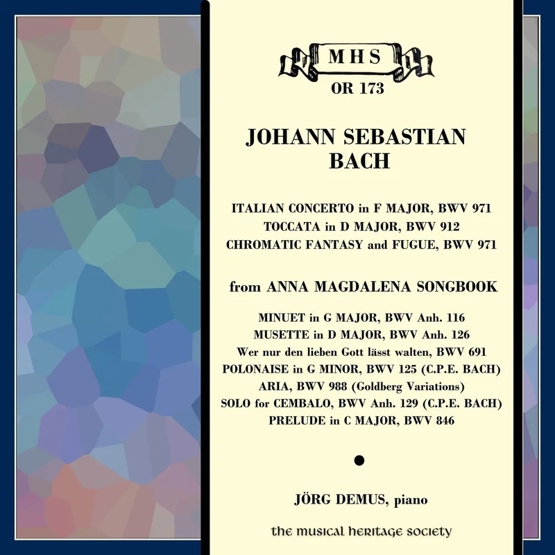 Bach: Italian Concerto, Chromatic Fantasy and Fugue and Works from Anna Magdalena Songbook - Jorg Demus