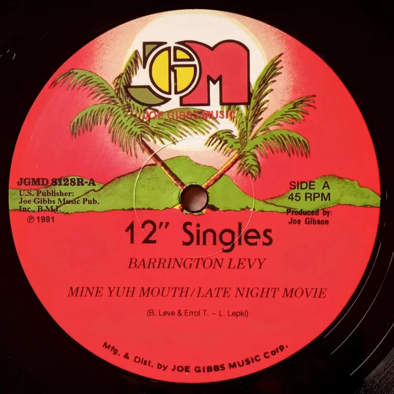 BARRINGTON LEVY / LUI LEPKIE / JOE GIBBS - Mine Yuh Mouth / Late Night Movie / Mouth Talk - 12" - Black Vinyl