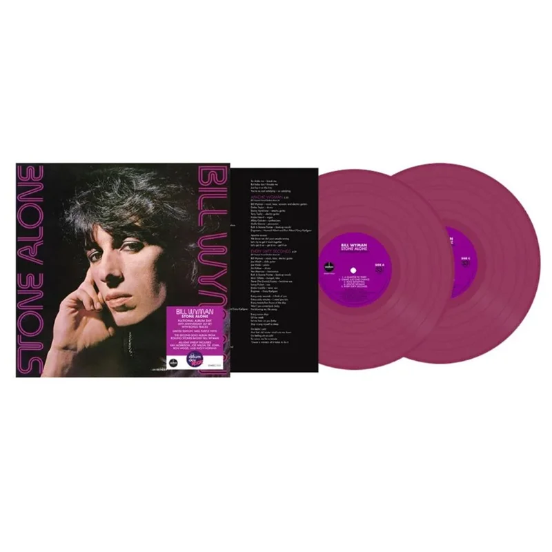 BILL WYMAN - Stone Alone (50th Anniversary Edition w/ Bonus tracks) [National Album Day 2025] - 2LP - Purple Vinyl