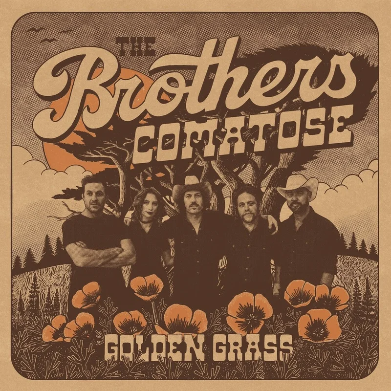 Brothers Comatose - Golden Grass - Splattered Orange & Blue [Colored Vinyl]
