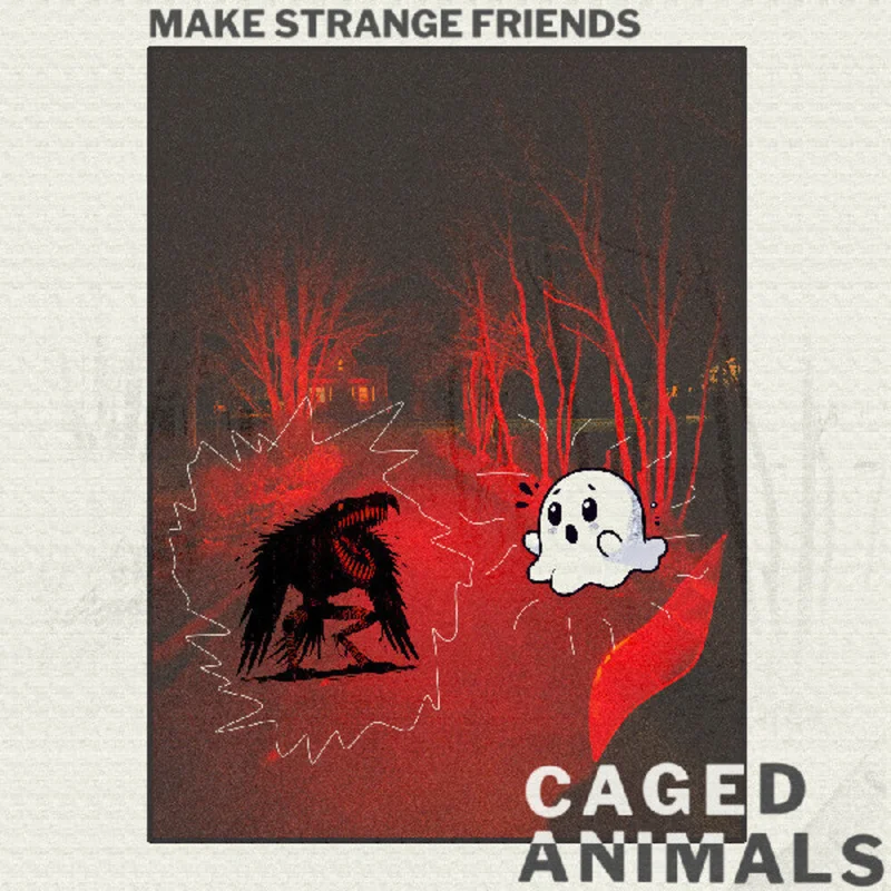 Caged Animals - Make Strange Friends [Clear Vinyl] (Red) [Download Included]