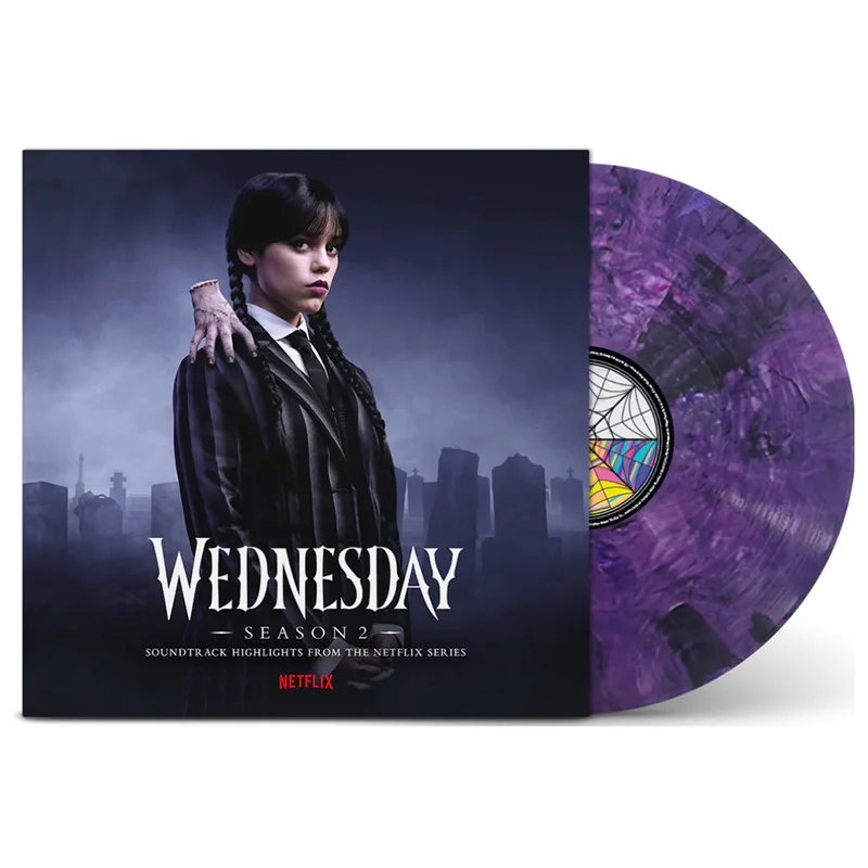 CHRIS BACON - Wednesday: Season 2 (Original Soundtrack from the Netflix Series) - LP - Purple and Black Blended Transparent Vinyl