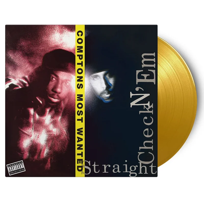 COMPTON'S MOST WANTED - Straight Checkn' Em (Reissue) - LP - 180g Yellow Vinyl
