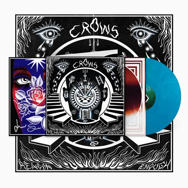 CROWS - Reason Enough - LP - Blue Eco-Mix Vinyl - Dinked Edition #304