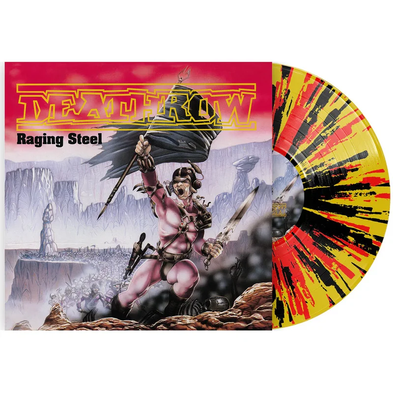 DEATHROW - Raging Steel (Remastered) - LP - Splatter Vinyl