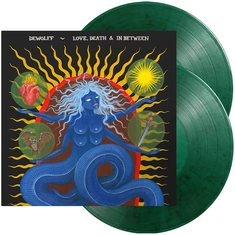 DEWOLFF - Love, Death and In Between (Repress) - 2LP - Green Marble Vinyl