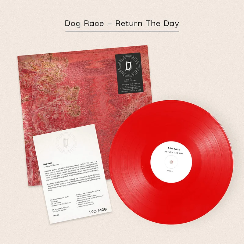 DOG RACE - Return The Day - 12'' EP - Red Vinyl - Dinked Early Doors Edition #02