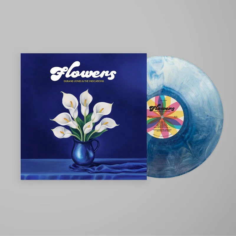 DURAND JONES & THE INDICATIONS - Flowers - LP - Blue Iceberg Splash Vinyl