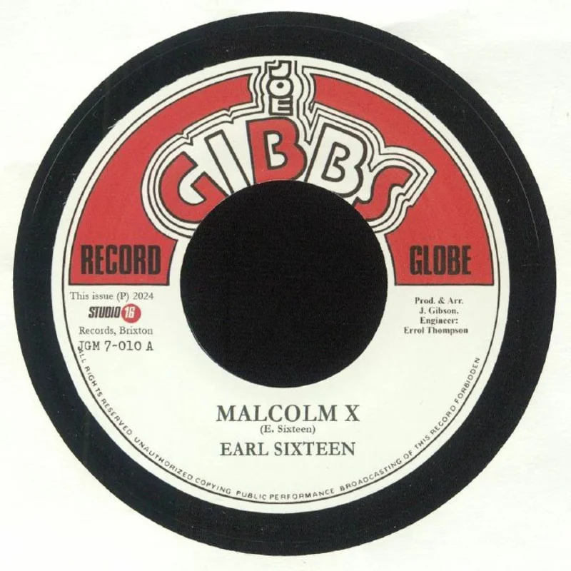 EARL SIXTEEN / THE MIGHTY TWO - Malcolm X (Reissue) - 7" - Black Vinyl
