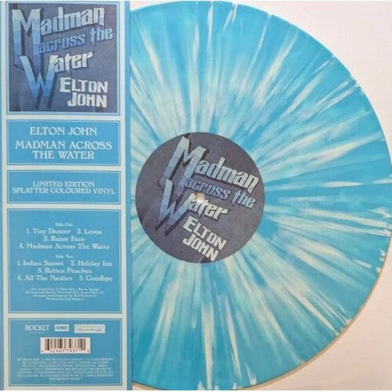 Elton John - Madman Across The Water (Light Blue Splatter) - LP