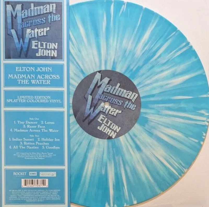 Elton John - Madman Across The Waters [Light Blue Splatter 180g LP]