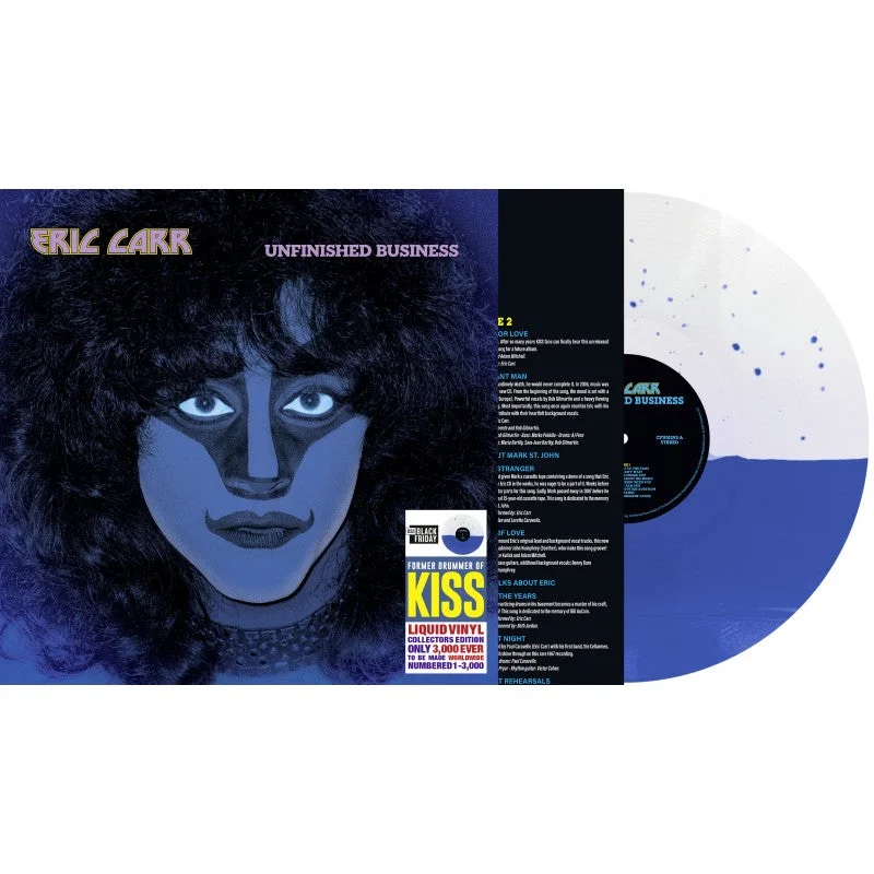 Eric Carr - Unfinished Business - Liquid Vinyl Numbered LP