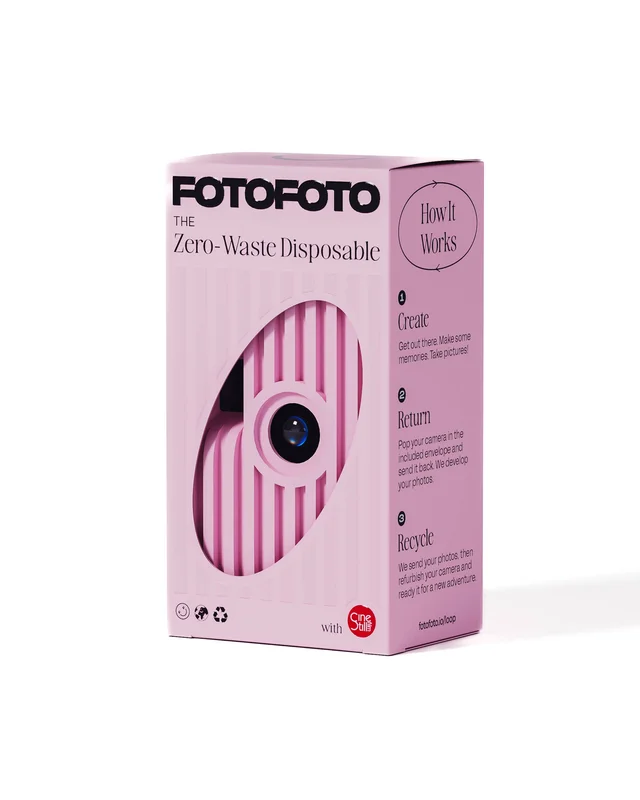Fotofoto "Tulip" | Sustainable Disposable Camera Pink