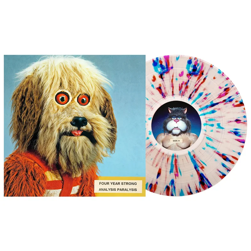 FOUR YEAR STRONG - Analysis Paralysis - LP - Milky Clear with Blue, Red & Purple Splatter Vinyl