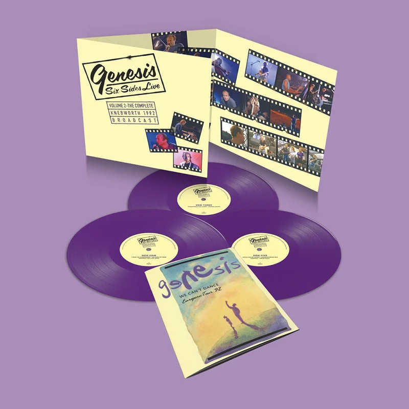 GENESIS - Six Sides Live, Vol.2 - The Complete Knebworth, 1992 Broadcast - 3LP - Purple Vinyl Set