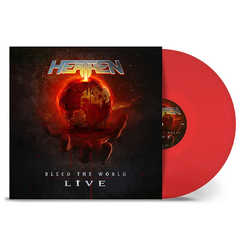 HEATHEN - Bleed The World: Live - LP - Transparent Red Vinyl