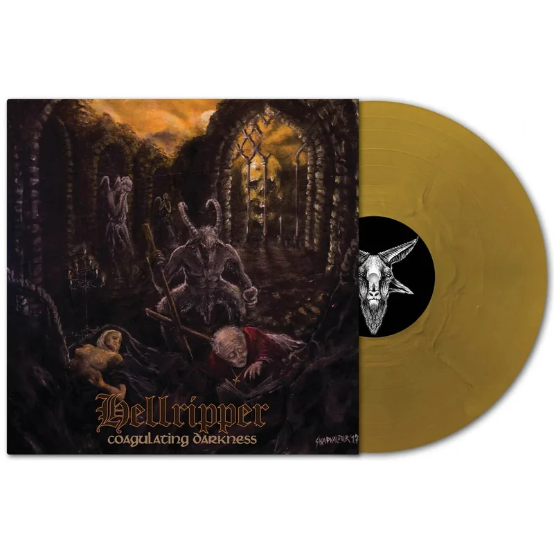 HELLRIPPER - Coagulating Darkness (Repress) - LP - Gold Vinyl
