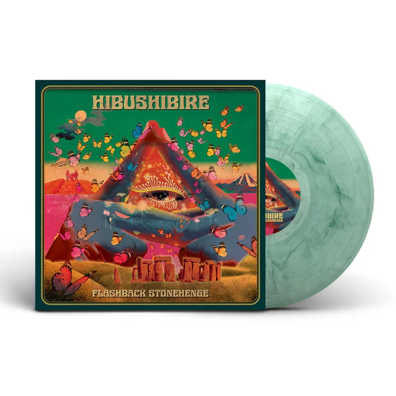 HIBUSHIBIRE - Flashback Stonehenge - LP - Crystal Clear Vinyl with Green Smoke Swirl Vinyl