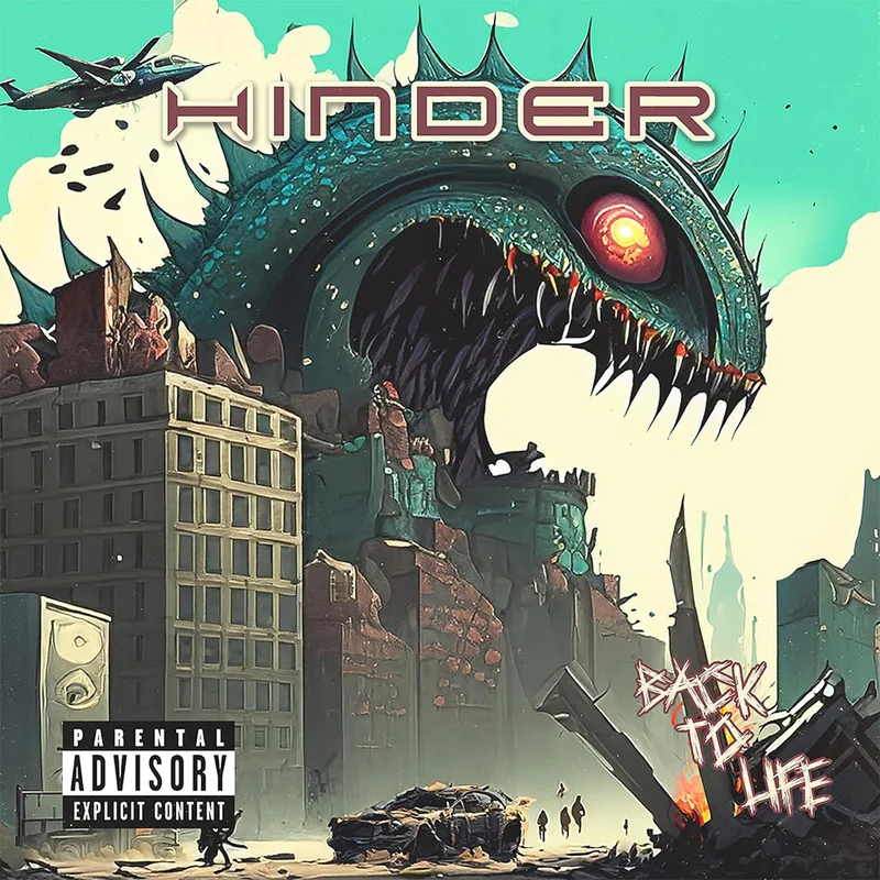 HINDER - Back To Life - LP - 'Mint Green' Colour Vinyl