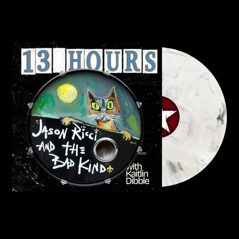 Jason Ricci & The Bad Kind - 13 Hours WHITE MARBLED VINYL (Vinyl LP) PRE-ORDER