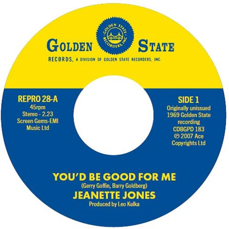 Jeanette Jones - You'd Be Good For Me / Cut Loose (Uk) [7" Vinyl]