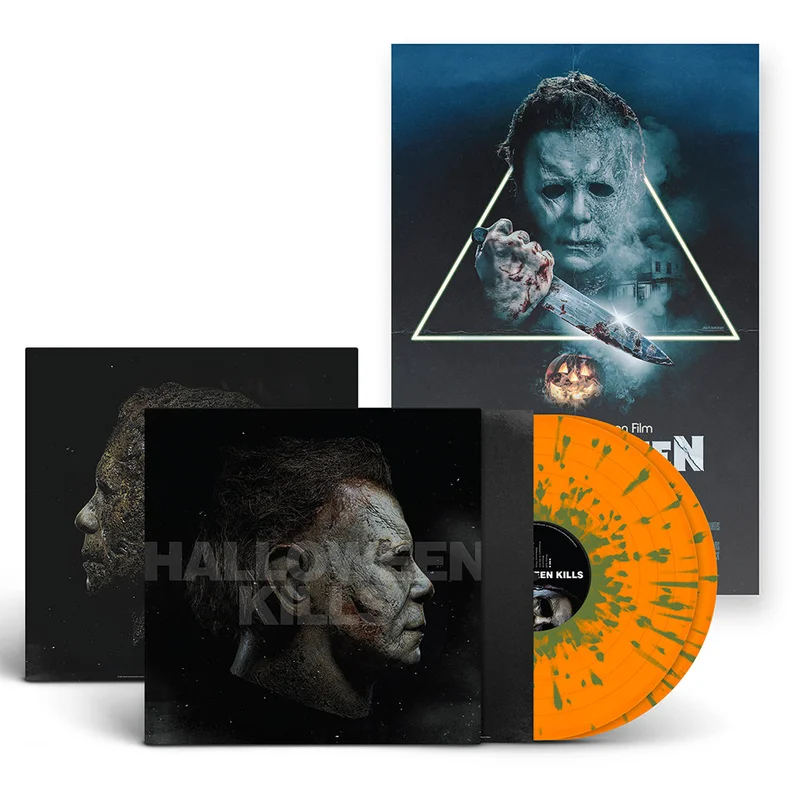 JOHN CARPENTER, CODY CARPENTER AND DANIEL DAVIES - Halloween Kills (Original Soundtrack) [Expanded Edition w/ Poster] - 2LP - Deluxe Orange w/ Green Splatter Colour Vinyl