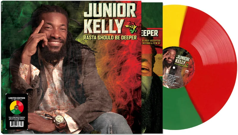 Junior Kelly - Rasta Should Be Deeper [YELLOW/GREEN/RED SPLIT LP]
