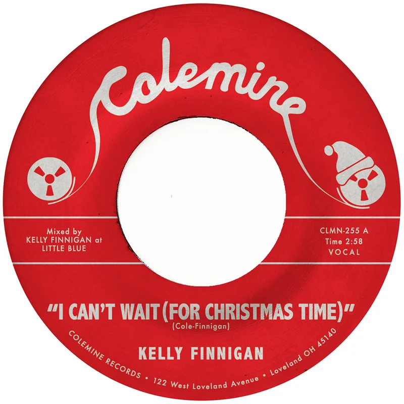 KELLY FINNIGAN - 'I Can't Wait (For Christmas Time)' b/w 'Snowy Night In Ohio' - 7'' - 'White Snow' Colour Vinyl