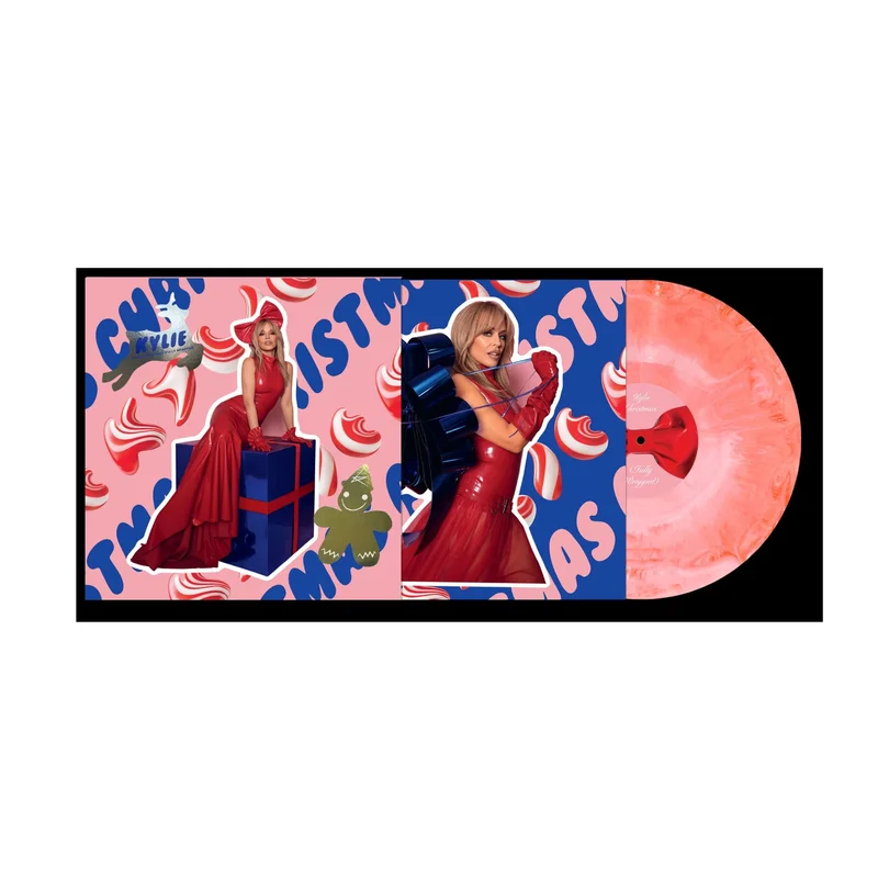 Kylie Minogue  Kylie Christmas (Fully Wrapped) Pink & White Marble Vinyl
