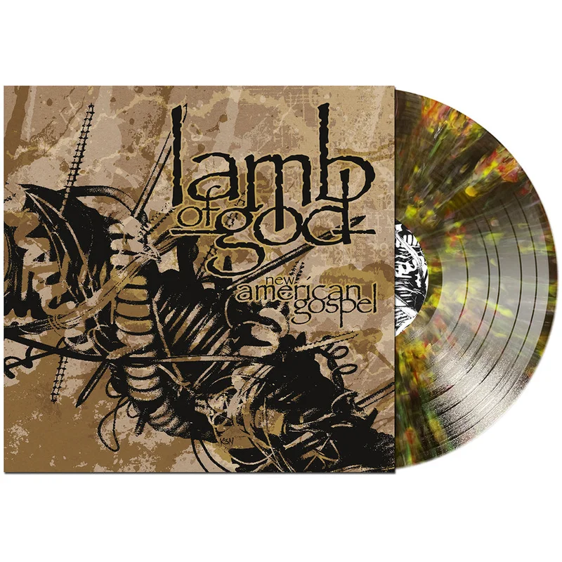 LAMB OF GOD - New American Gospel (Reissue) - LP - Clear Black w/ White & Gold Splatter Vinyl