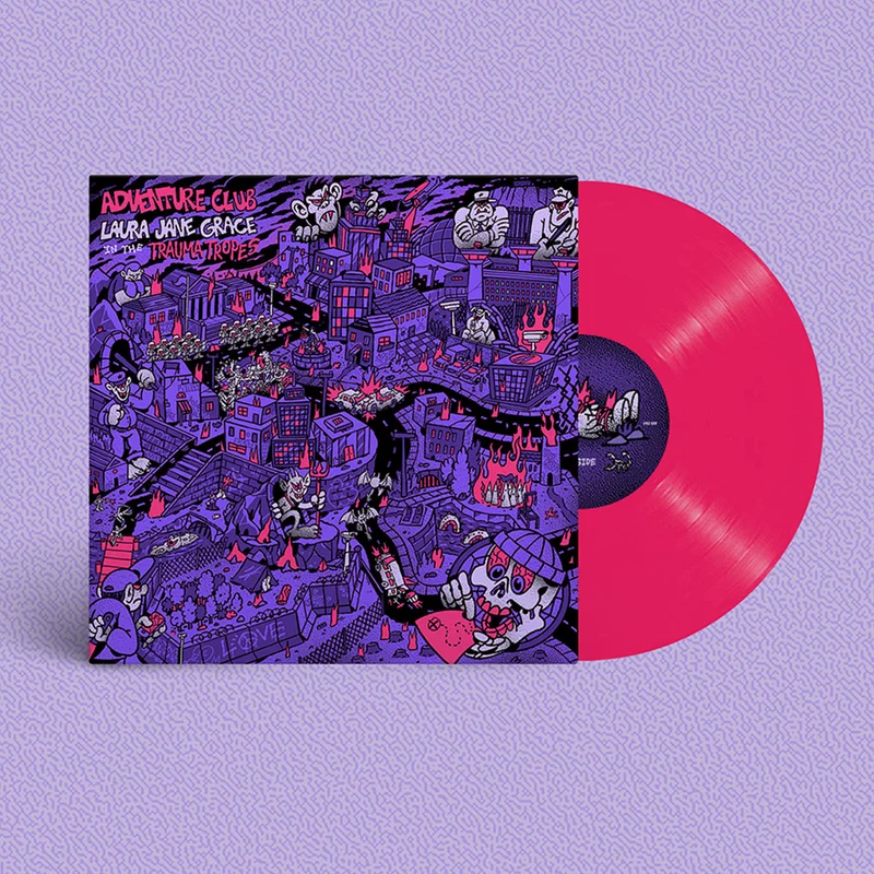 LAURA JANE GRACE - Adventure Club (w/ Poster insert) - LP - Hot Pink Vinyl