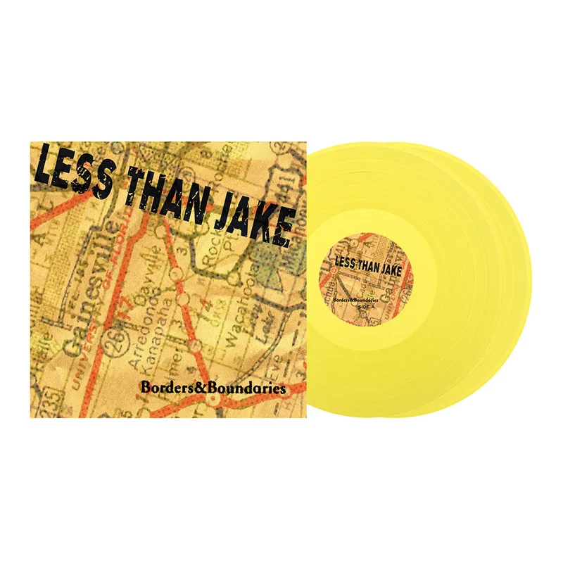 LESS THAN JAKE - Borders & Boundaries (25th Anniversary Expanded Edition) - 2LP - Transparent Yellow Vinyl [JAN 23]