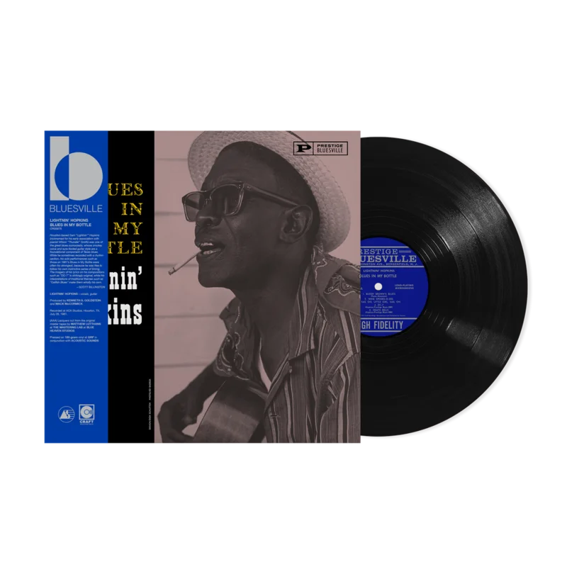 Lightnin' Hopkins - Blues In My Bottle (Bluesville Acoustic Sounds Series) [180g Black Vinyl - paper wrapped jacket]