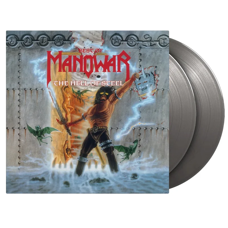 MANOWAR - Best Of Manowar : The Hell Of Steel (Reissue) - 2LP - 180g Silver Coloured Vinyl