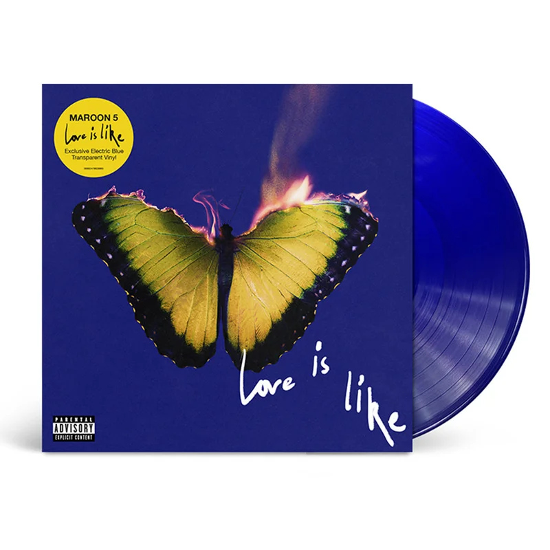 MAROON 5 - Love Is Like - LP - Transparent Electric Blue Colour Vinyl