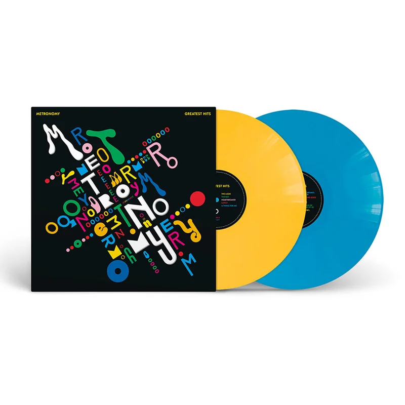 METRONOMY - Greatest Hits - 2LP - Yellow / Blue Colour Vinyl