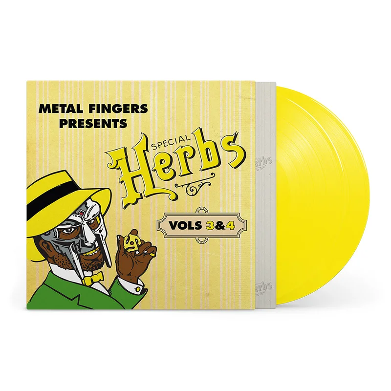 MF DOOM - Metal Fingers Presents: Special Herbs Vol. 3 & 4 (Repress) - 2LP - Lemon Yellow Vinyl