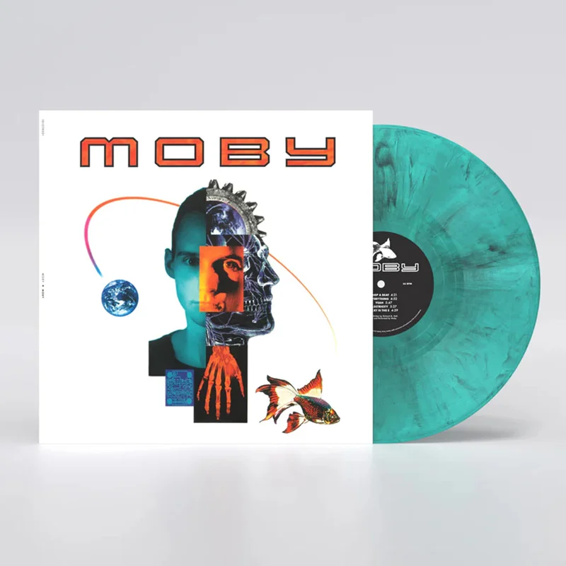 MOBY - Moby (Reissue) - LP - Black & White Marble on Blue Vinyl