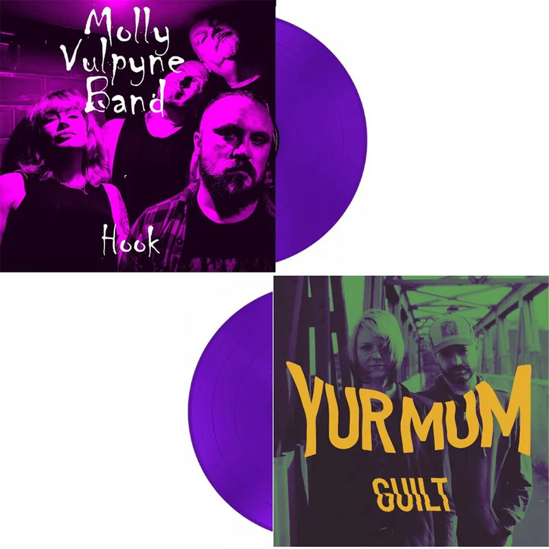 MOLLY VULPYNE BAND - "Hook" | YUR MUM - "Guilt"- (Split) 7'' - Purple Vinyl